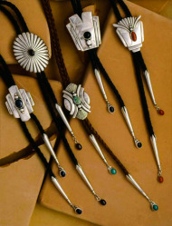 Assorted Bolo Ties with Stones